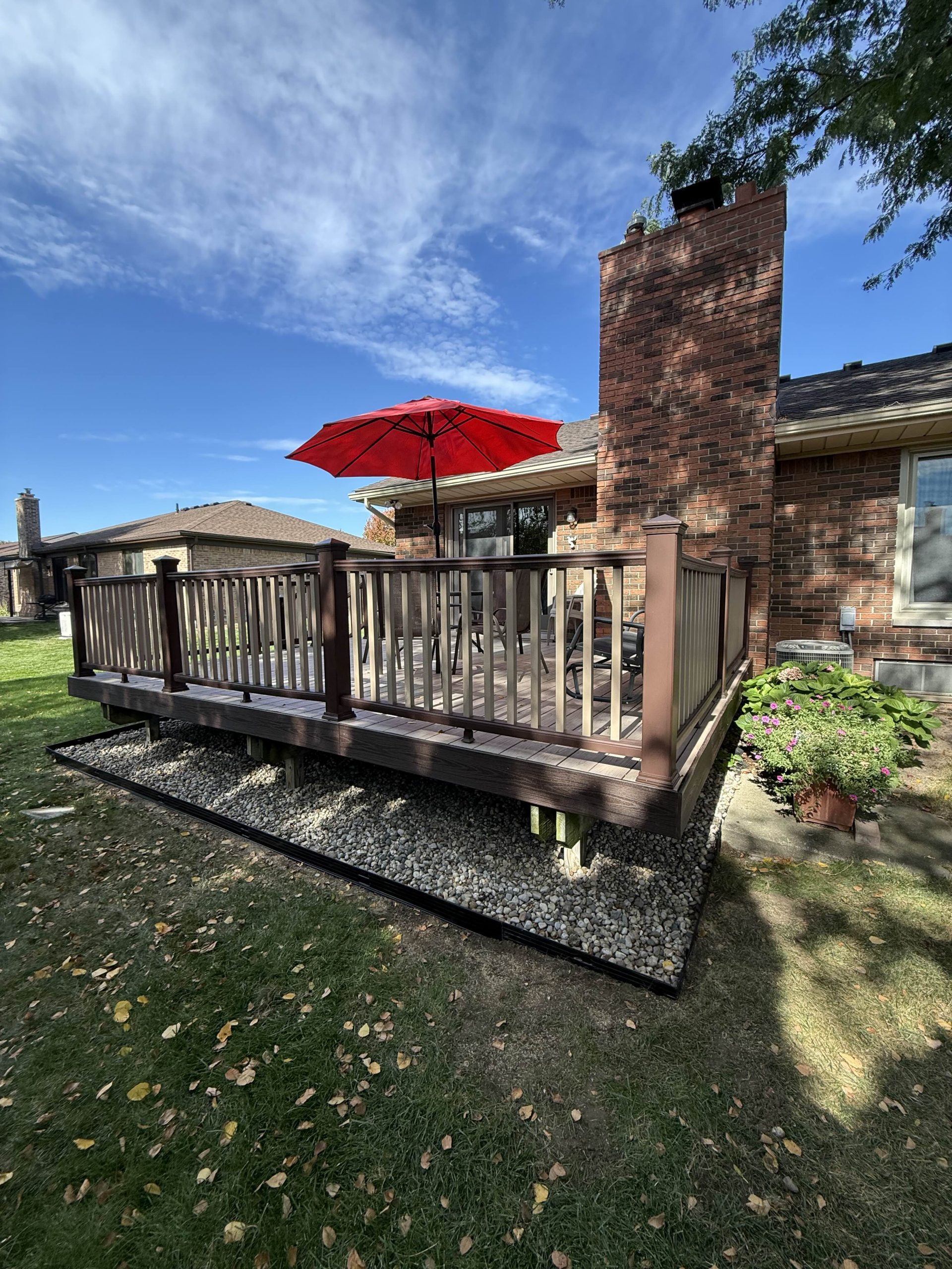 Paver patio with fire pit installation